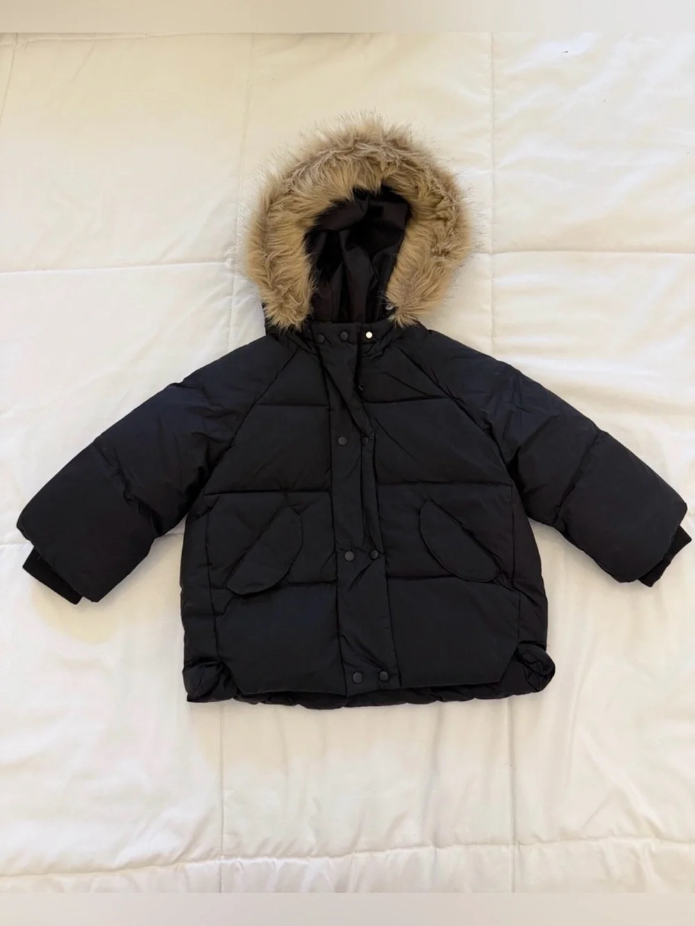 Zara Black Infant Puffer Jacket